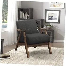 S181138dg-1 Homelegance Elle Accent Chair Dark Gray