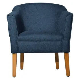 16723296 Homepop Modern Barrel Accent Chair Navy -