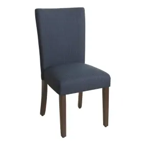 Homepop 655258839645 Parsons Classic Upholstered Accent Dining Chair Single Pack Dark Blue