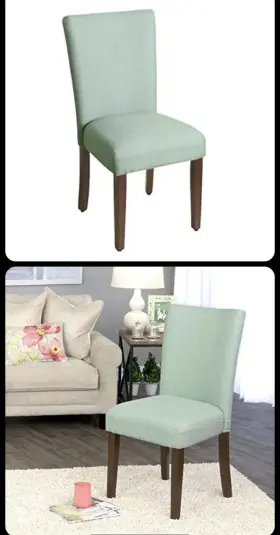 Homepop 655258839690 Parsons Classic Upholstered Accent Dining Chair Single Pack Teal