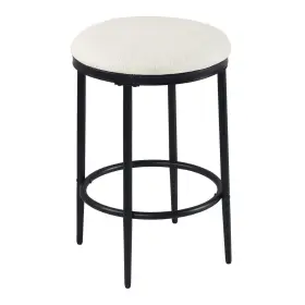 Homepop 655258864197 Upholstered Metal Barstool Fabric Side Chairs For Dining Room Kitchen