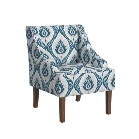 Homepop 655258865576 Home Decor Upholstered Classic Swoop Arm Accent Chair Chairs For L