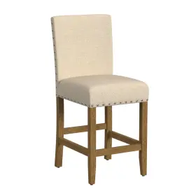 Homepop 655258866955 Home Decor Nailhead Trim Counter Height Bar Stools 24 Inch D