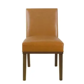 87689631 Homepop Kolbe Dining Chair Carmel Faux Leather -