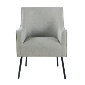 88372582 Homepop Modern Accent Chair Gray Woven -
