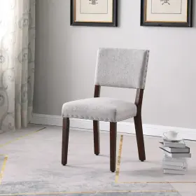 K6757-f2415 Homepop 20.5 Inch Traditional Fabric Dining Chair In Gray One Only