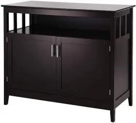 Go-os96324os Homgx Kitchen Storage Sideboard Buffet Functional Cabinet With Open Shelf