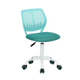 Homy Casa 0100400010071 Office Chair Swivel With Soft Cushion For Study Kids Teens Child Turquoise