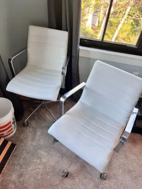 H-4120w Hon Ergonomic White Leather Office Chair - Model