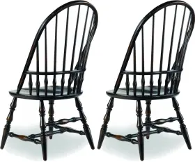 3005-75330-single Hooker Furniture 3005-75330 43-1/4 Inch Tall Dining Chair - Rubbed Ebony