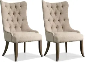5070-75511-single Hooker Furniture 5070-75511 45-1/2 Inch Tall Fabric Dining - Wood