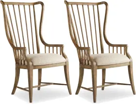 5401-75400-single Hooker Furniture 5401-75400 46 Inch Tall Fabric Dining - Wood