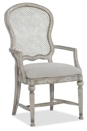 5750-75401-single Hooker Furniture 5750-75401-ltwd Boheme 25 Inch W Arm Metal Back - Mercantile White