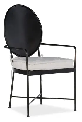 5805-75400-single Hooker Furniture 5805-75400-89 Ciao Bella 24 Inch W Metal Dining - Aged Black
