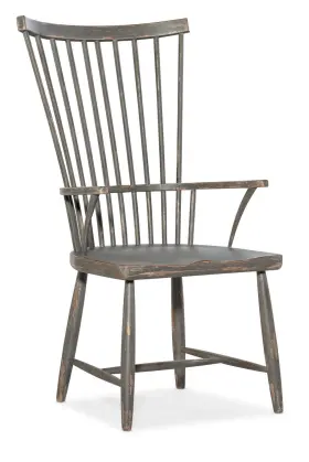 6025-75302-95-single Hooker Furniture 6025-75302-95 Alfresco 24 Inch W Arm Hardwood - Pottery Gray