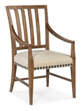 6700-75400-80 Hooker Furniture Big Sky Wood Framed Dining Chair - Vintage