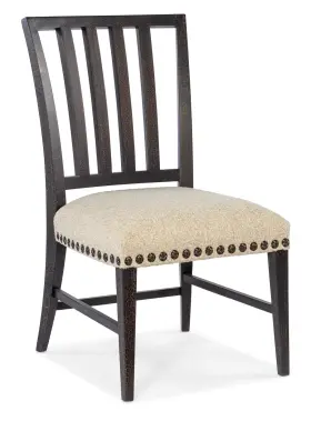 6700-75410-98 Hooker Furniture Big Sky Wood Framed Dining Chair - Charred Timber