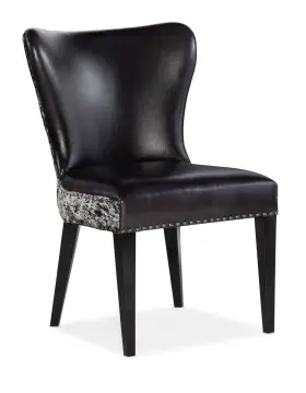 Dc102-097 Hooker Furniture Cc 24 Inch W Leather Dining Chair - Legendary Graphite
