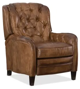 Rc388-083 Hooker Furniture Nolte 32-1/2 Inch W Leather Recliner - Checkmate Pawn