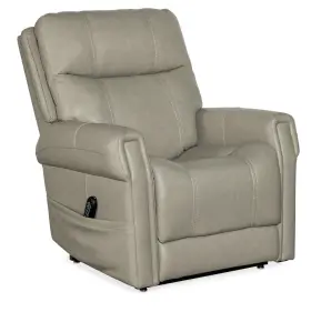 Rc603-phll4-091 Hooker Furniture Rc603-phll4 Carroll 34 Inch W Leather Reclining Chair - Grey