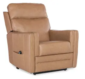 Rc605-phll4-080 Hooker Furniture Rc605-phll4 Thyme 42 Inch W Leather Recliner Chair - Seville Fawn