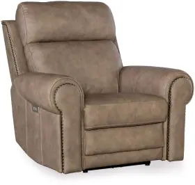 Ss635-phzl1-082 Hooker Furniture Ss635-phzl1 Duncan 43 Inch W Metal Framed Leather - Kalahari Camel