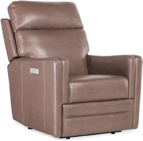 Ss645-phzl1-070 Hooker Furniture Ss645-phzl1 Twain 42 Inch W Leather Recliner - Umber