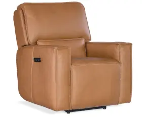 Ss727-phz1-084 Hooker Furniture Ss727-phz1 Miles 36 Inch W Leather Recliner Chair - Oslo Antelope