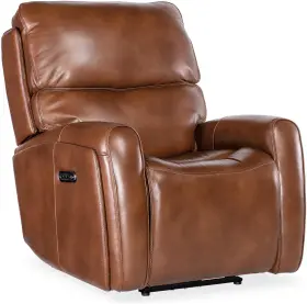 Ss741-phzl1-080 Hooker Furniture Ss741-phzl1 Crosby 41 Inch W Leather Recliner - Giotto