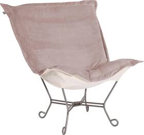 Howard Elliott 500-1017 Scroll Puff Chair In Bella Ash-ultimate Comfort