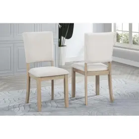 Bm-cd050ch-4pc Hs Light Oak Wood Dining Chair Set Of 4 Room Kitchen Side Beige