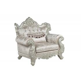 Hs Bm-tlr02ch Luxurious Traditional Armchair With Rolled Armrest Hand Carved Tufted Chair