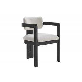 Hs Bm-tpp01bac Wooden Accent Dining Chair Set Of 2 Upholstered Kitchen Side Black