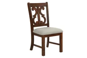 Hs00f1839 Hs Distressed Painted Set Of 2pc Dining Chairs Simple And Elegant Style