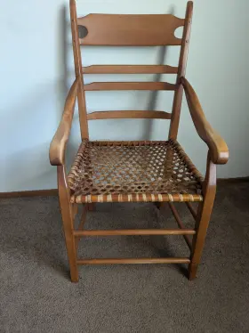 Pi-d4041wlbr3shcs Hs Waxed Plaid Leather Chair Brown