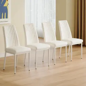 Huanzhuang 313092443434 Dining Chairs Set Of 4 Leather Kitchen Upholstered Modern D