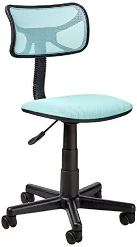 33.46h Idea Nuova 784857819694 Swivel Mesh Desk Chair 20.86d X 22w In Blue