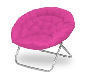 Wk656343 Idea Nuova Oversized Polycanvas Foldable Saucer Chair Pink