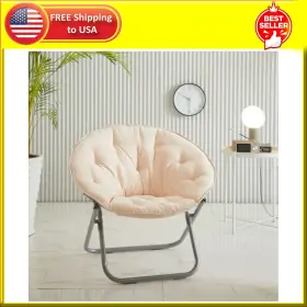Wk658665 Idea Nuova Urban Shop Large Microsuede Saucer Chair Blush 30 Inch