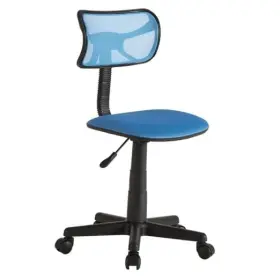 Wk660864 Idea Nuova Swivel Desk Chair Stylish And Compact Office With Mesh Back Cyan Blue
