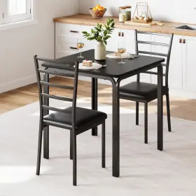 Idealhouse 198723111018 Dining Table For 2 Small And Chairs Set Of Dinette Squar