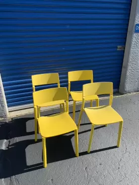 602.460.80 Ikea Preowned Janinge Yellow Dining Chair Multiples Available