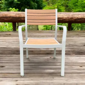 705.865.03 Ikea Sjalland Chair Light Grey/light Brown With Armrests Outdoor