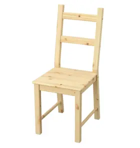 902.639.02 Ikea Nib Ivar Solid Pine Wood Chair Natural Beige Boho Stainable