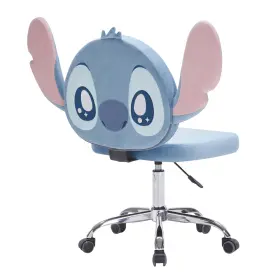 Impressions 705353231018 Stitch Swivel Vanity Chair With Wheels Padded Comfy 360 Degree Spinning