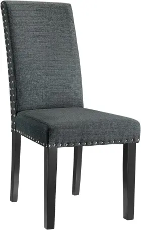 Inc. 313097061046 Parcel Upholstered Fabric Parsons Dining Side Chair In Gray
