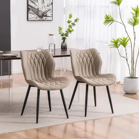 Inc 445003179132 Dining Chairs Set Of 2 Upholstered Leather Kitchen Room Modern L