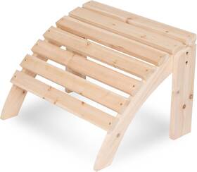 Inc. 4601n Classic Wood Adirondack Chair Ottoman Natural