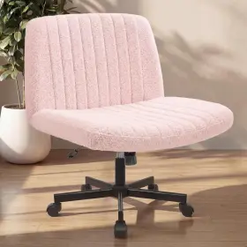 Czw-td-03 Inc. Criss Cross Chair With Wheels Home Office Legged Armless Chairs Adjustable