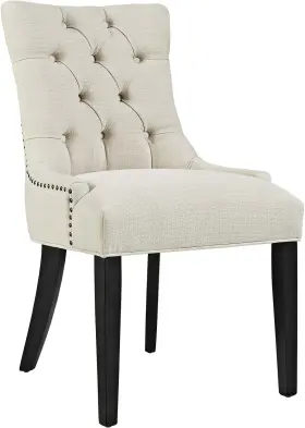Eei-2223-bei Inc. Regent Modern Elegant Button-tufted Upholstered Fabric With Nailhead Trim Dinin